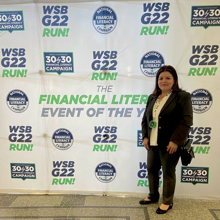 Reina at Financial Literacy Event